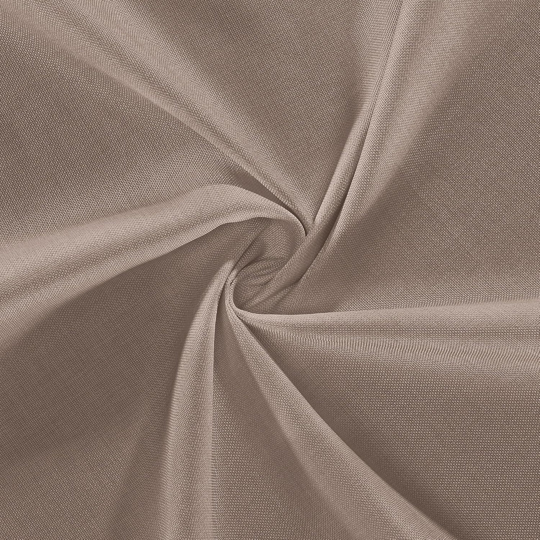 Erwin Müller Tischwäsche, Mitteldecke, Tischdecke Madrid Taupe Grösse 80x80 cm - angenehme, weich fl