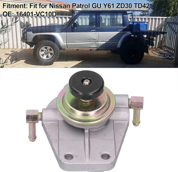 Dioche Dieselfilter Primerpumpe, Dieselkraftstofffilter Primerpumpe 16401‑VC10D Ersatz Passend für N