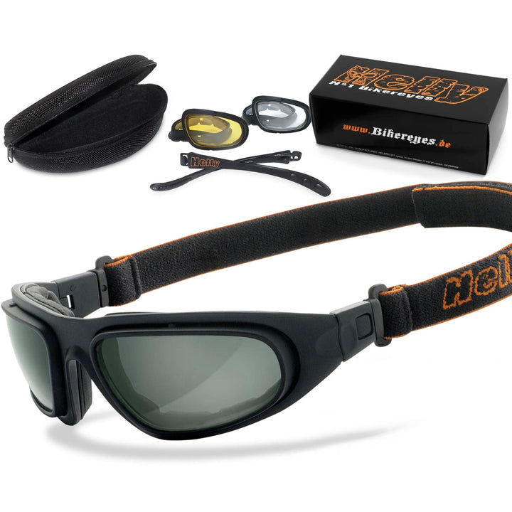 HELLY® - No.1 Bikereyes® | Motorradbrille, Multifunktionsbrille, Bikerbrille | beschlagfrei, winddic