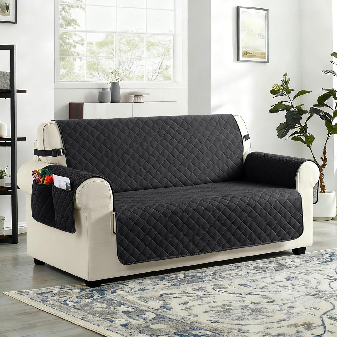 TAOCOCO Sofa Überzug, Sofabezug Wasserdicht Mit Gummiband，Wohnzimmer Anti-Rutsch Gepolsterter Sofasc