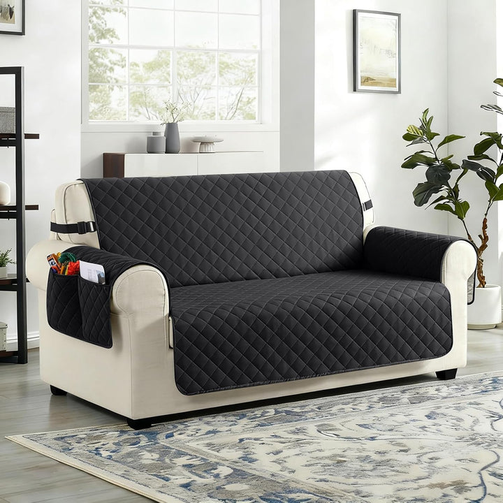 TAOCOCO Sofa Überzug, Sofabezug Wasserdicht Mit Gummiband，Wohnzimmer Anti-Rutsch Gepolsterter Sofasc