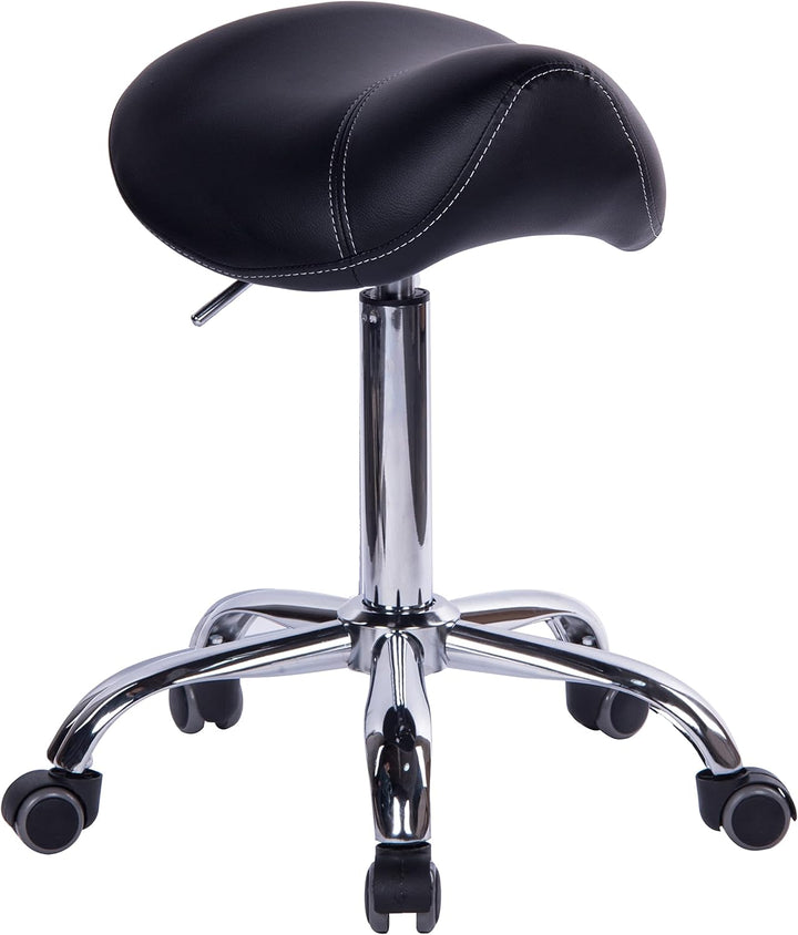Sattelhocker Sattelstuhl MULY - Sitzhöhe bis ca. 74cm - ergonomischer Rollhocker Bürohocker Arzthock