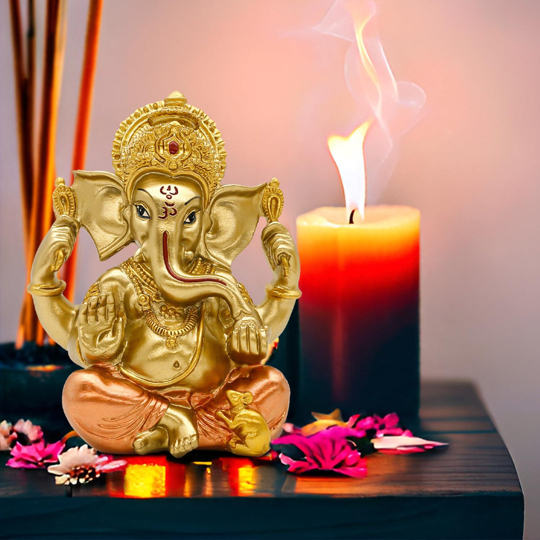 bangbangda 15,2 cm Ganesh Statue Hindu Gott Lord Ganesha Figuren für Diwali Geschenke Indischen hoch