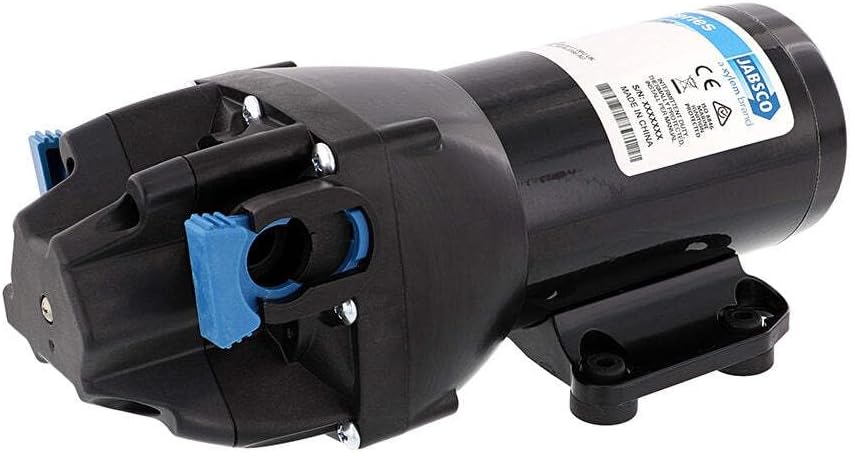 Jabsco Q402J-115S-3A, ParMax HD4-24V 4GPM 40PSI, robuste Süsswasser-Förderpumpe, schwarz