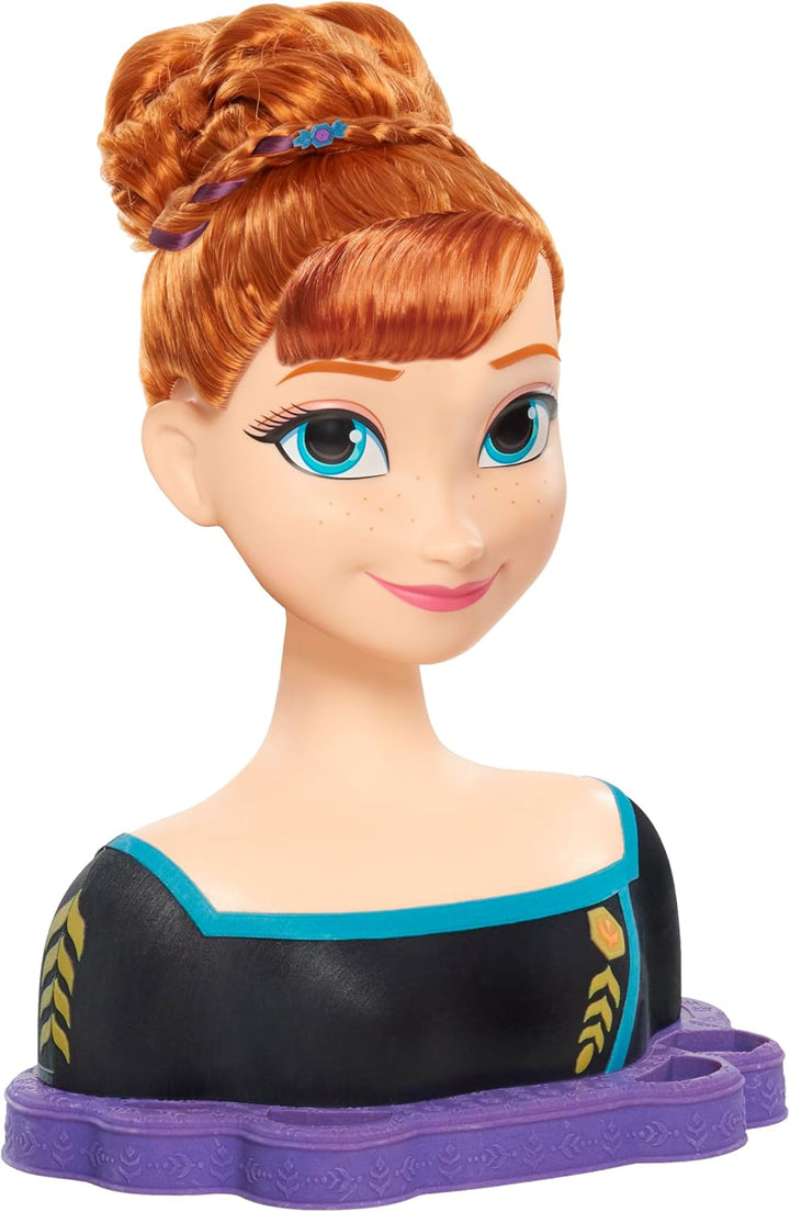 JP Disney Styling Frozen 2 Deluxe Anna Styling Head, FRND7000, Deluxe Anna