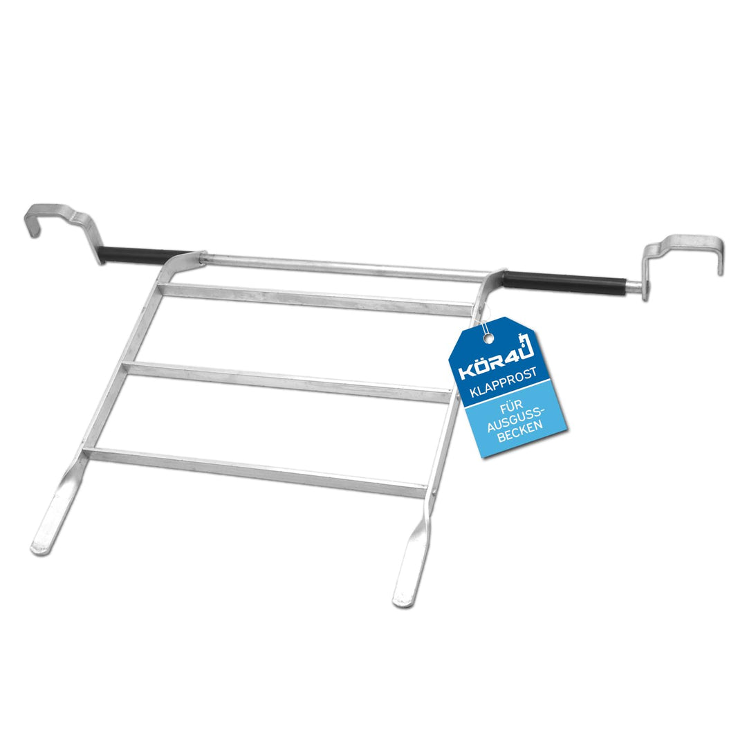 kör4u Alu Rost für Ausgussbecken 50cm, aus robustem Stahl, für Keller, Waschküche, Garten, Garage un