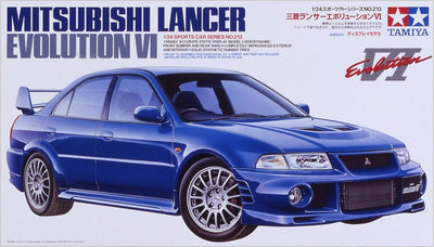 Tamiya 300024213 - 1:24 Mitsubishi Lancer Evolution VI, Blau