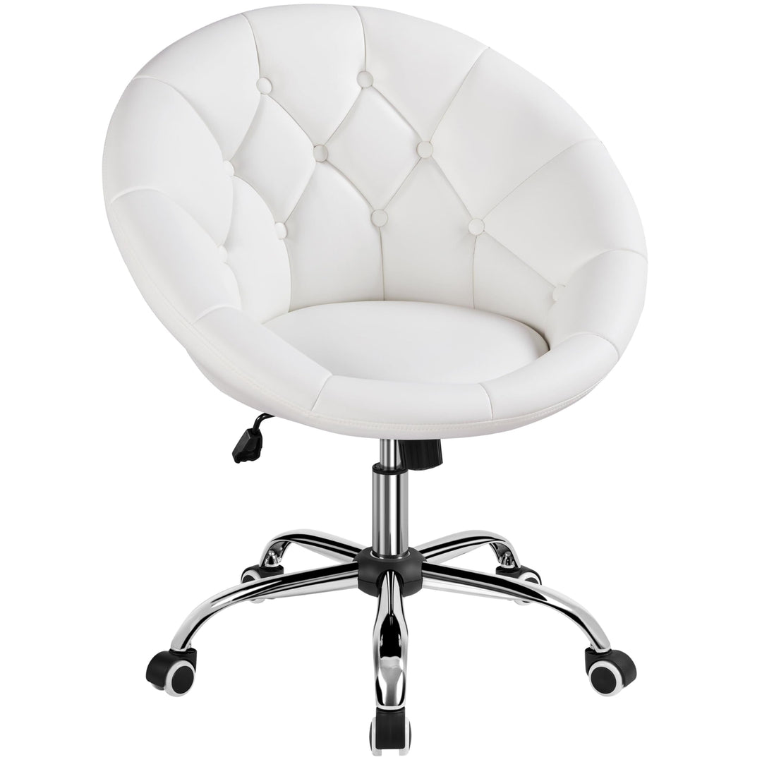 Yaheetech Schreibtischstuhl Ergonomischer Schminktisch Stuhl, Bürostuhl, höhenverstellbar Bürosessel