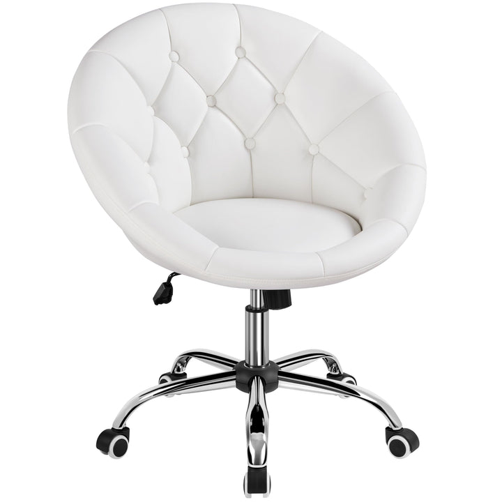 Yaheetech Schreibtischstuhl Ergonomischer Schminktisch Stuhl, Bürostuhl, höhenverstellbar Bürosessel