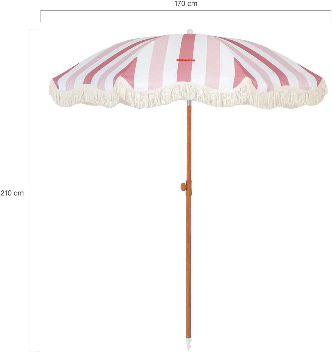Flamingueo Sonnenschirm Strand - Sonnenschirm Gross, Sonnenschutz Strand UPF+50, Strandschirm Höhenv