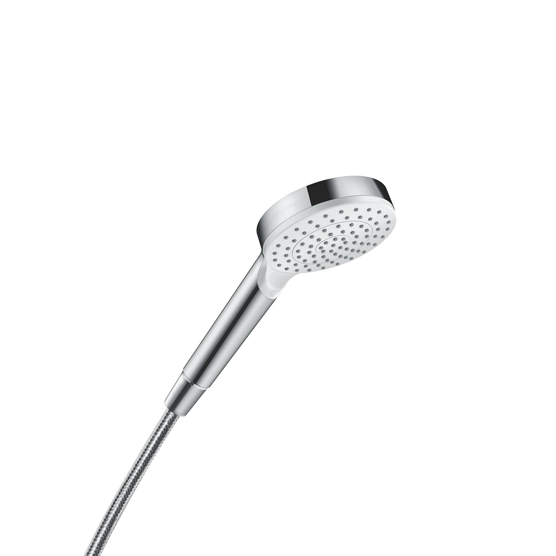 hansgrohe Crometta - Duschkopf, Handbrause mit 1 Strahlart, runde Duschbrause (100 mm), Brausekopf m