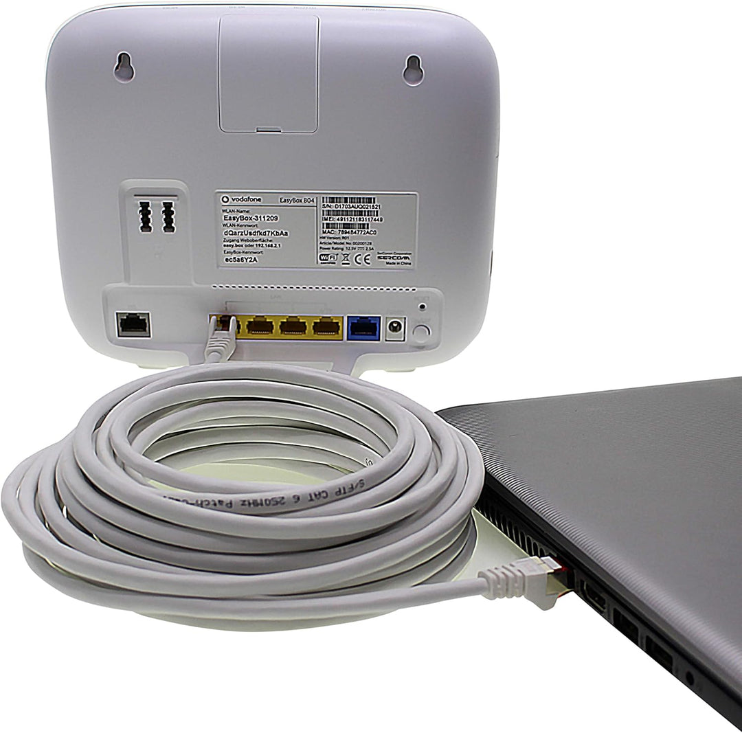 Netzwerkkabel Cat.6 7,5m 10 Farben Ethernetkabel Lankabel Cat6 Lan Netzwerk Kabel Sftp Pimf Patchkab