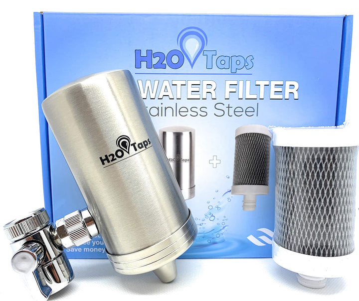 H2O Taps - Wasserfilter für den Wasserhahn - Wasserhahn - Edelstahl 304 Trinkwasserfilter - Wasserfi