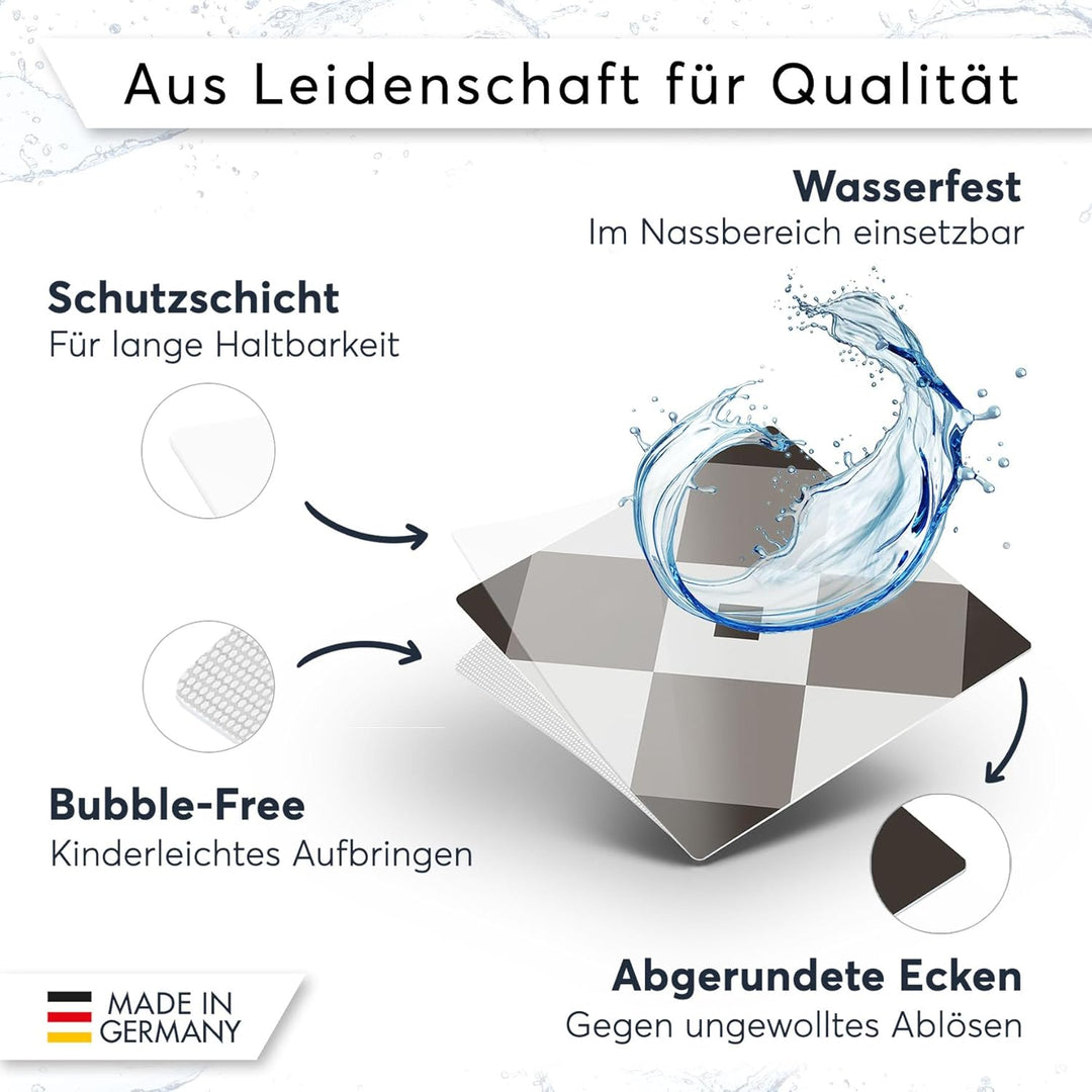CREATISTO Klebefliesen Stickerfliesen Fliesenfolie - Hochwertige Sticker Aufkleber für Wandfliesen I