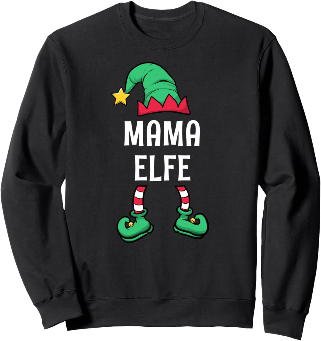 Mama Elfe Partnerlook Familien Outfit Frauen Weihnachten Sweatshirt