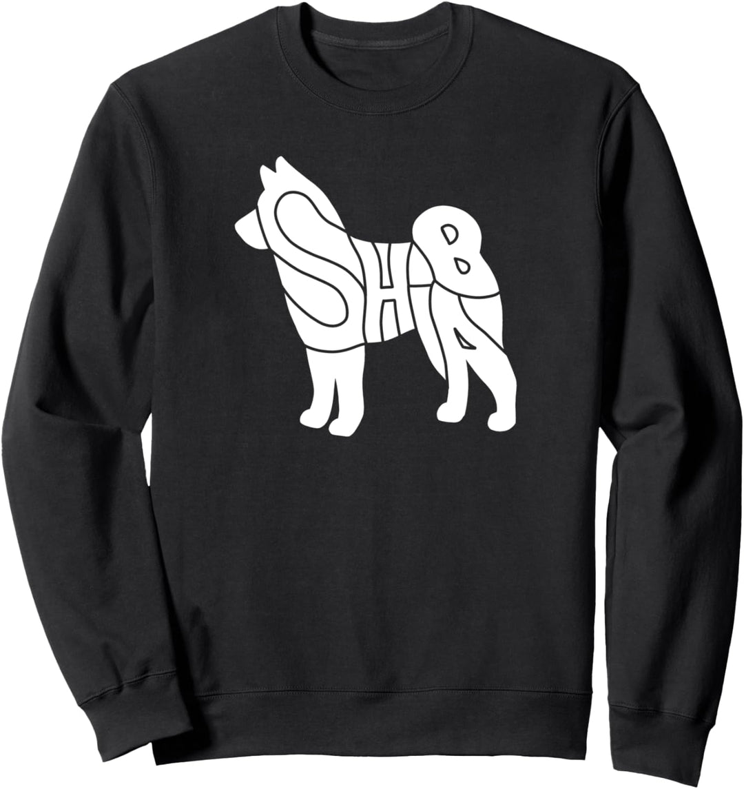 Inu Shiba Silhouette - I love this dog so much Sweatshirt