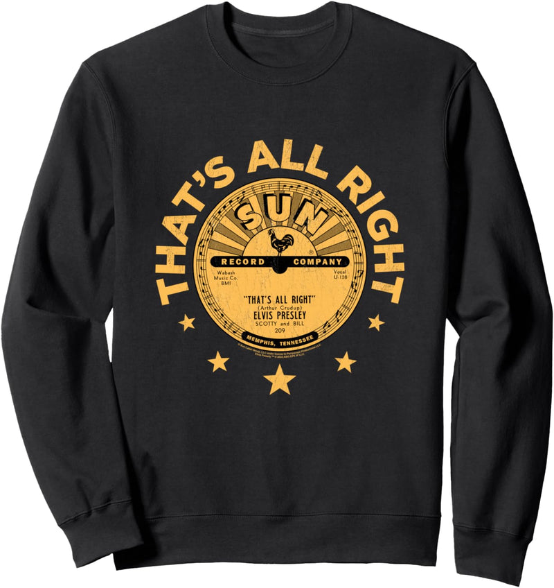 Sun Records Elvis Presley Thats All Right Sweatshirt