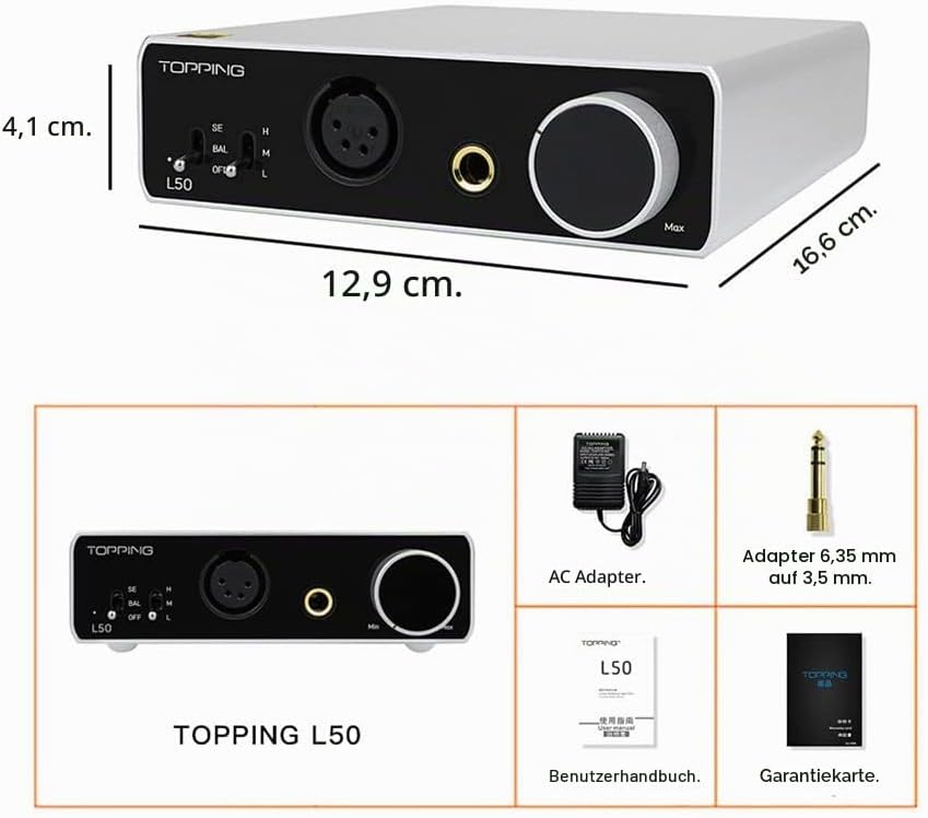 Topping L50 HiFi-Kopfhörerverstärker NFCA SE/BAL-Eingang Home Audio-Verstärker Mini-Verstärker Verst