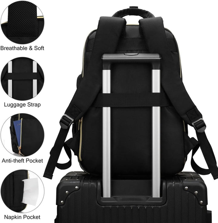 YAMTION Laptop Rucksack Damen 17,3 Zoll,Schulrucksack Mädchen Teenager Schultasche Frauen für Schule