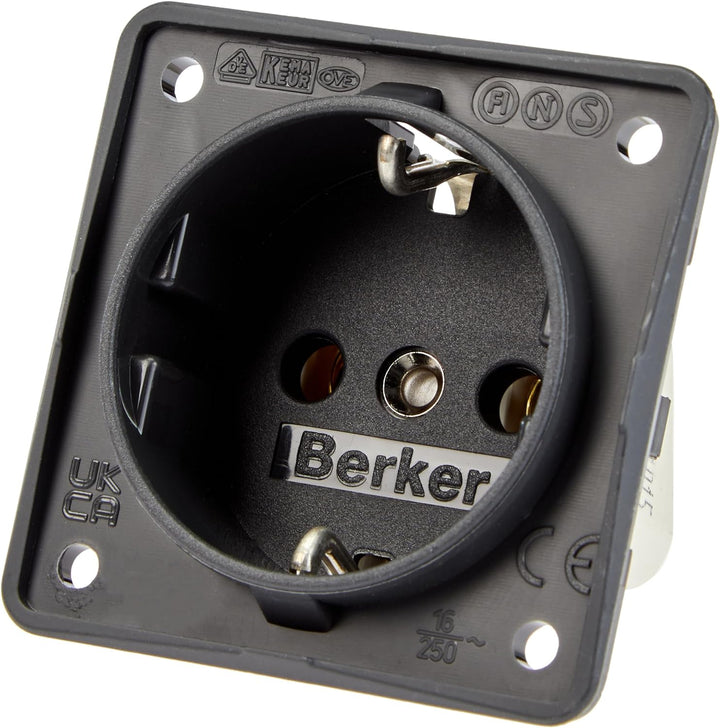 Berker 941852505 - Berk Steckdose SCHUKO (5 Stück Steckdose)