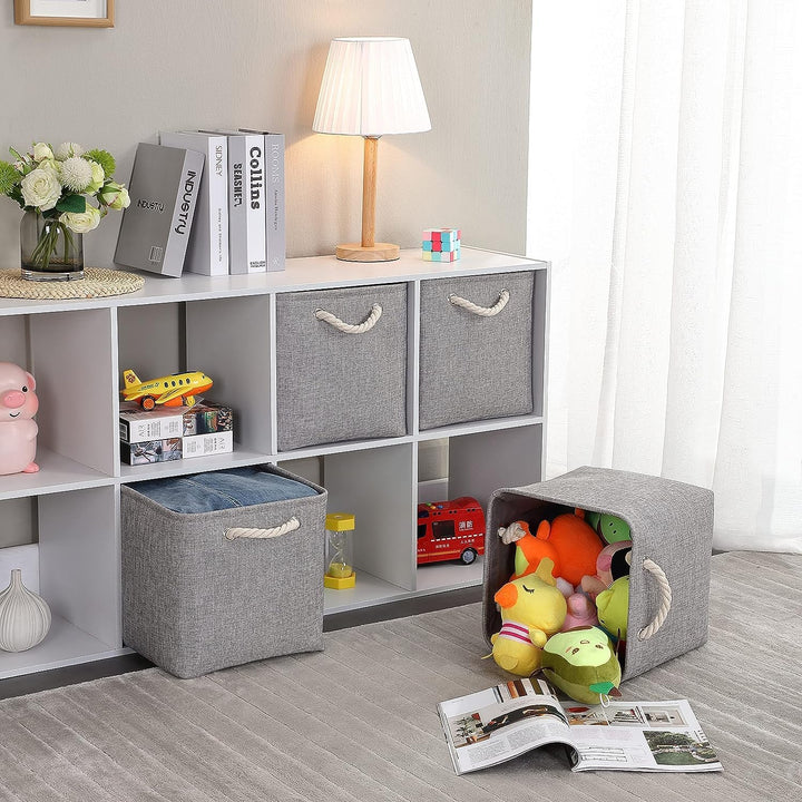 Mangata Aufbewahrungsbox, 33x38x33cm Aufbewahrungskorb Stoff, Box in Würfel für Schrank, Regal, und