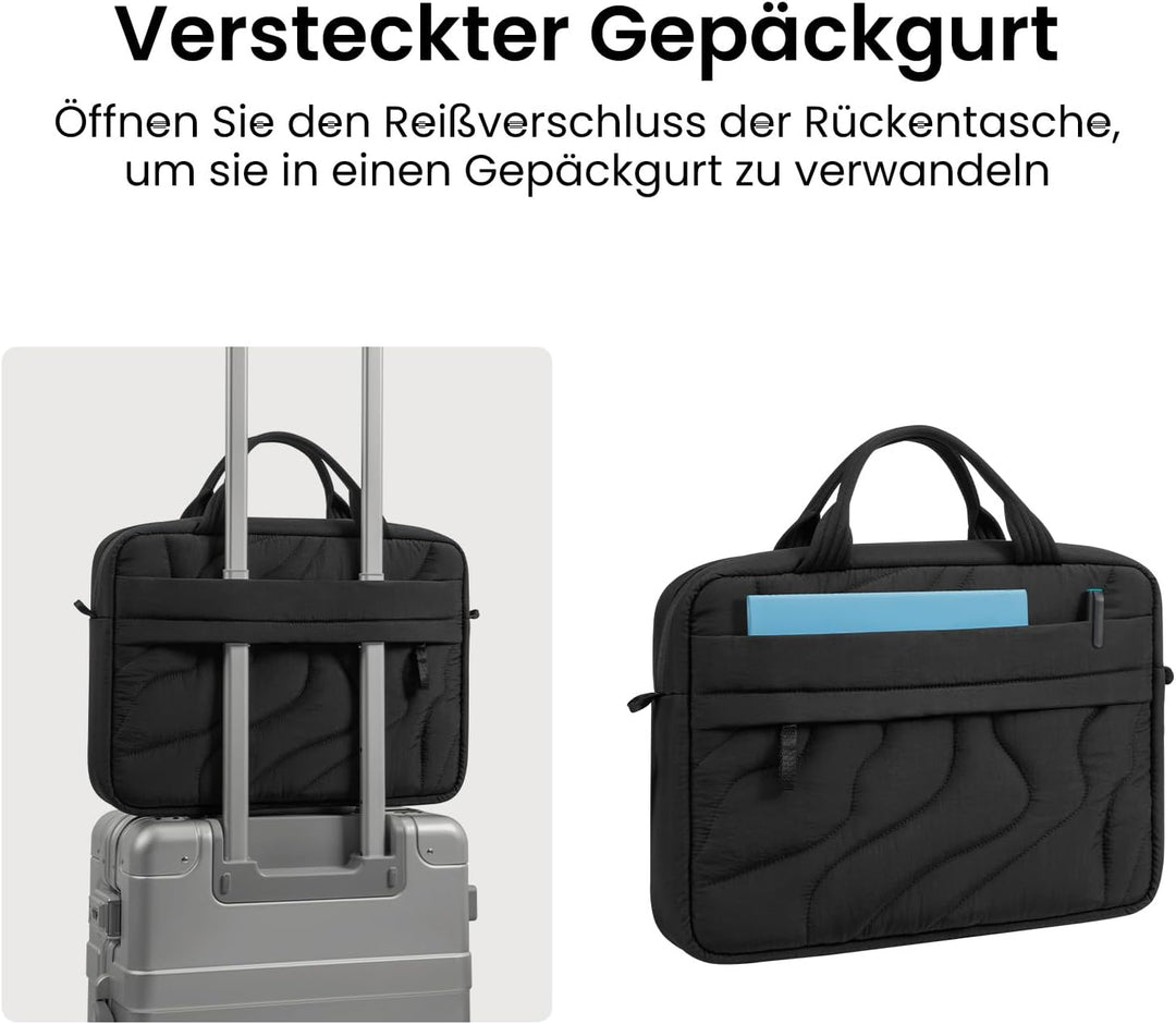 tomtoc Laptoptasche 14 Zoll, Puffy Laptop Tasche für Damen, Leichte Laptoptasche für 14 Zoll MacBook