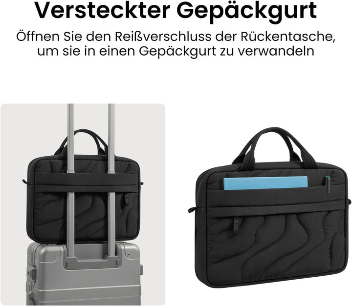 tomtoc Laptoptasche 14 Zoll, Puffy Laptop Tasche für Damen, Leichte Laptoptasche für 14 Zoll MacBook