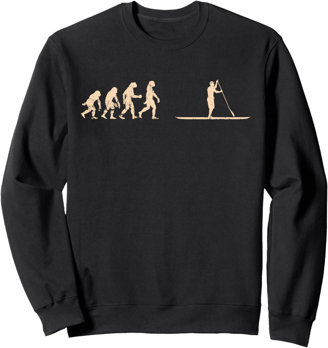 SUP Vintage Evolution Geschenk Stand Up Paddling Sweatshirt