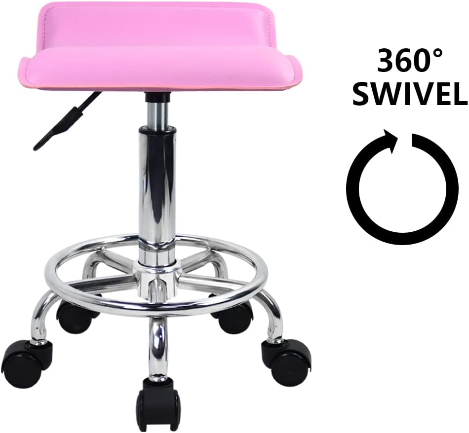 KKTONER Rollhocker Square (Rosa), Rosa