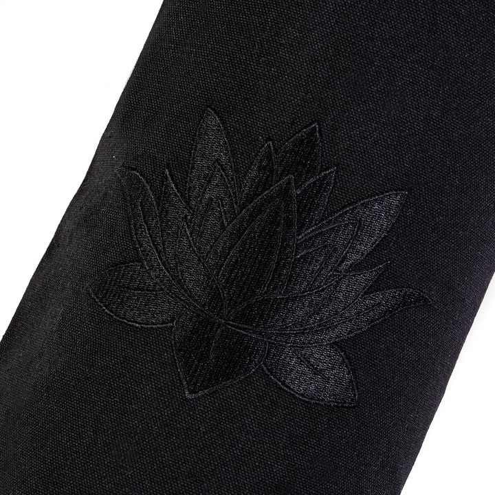Yoga Studio GOTS Lotus Yogatasche aus Bio-Baumwolle mit verstellbarem Schulterriemen aus Gurtband Sc