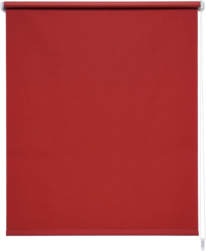 Liedeco® Rollo, Fenster Rollo, Kettenzug-Rollo / 122 x 180 cm (Breite x Höhe), rot/Verdunkelnd, Abdu