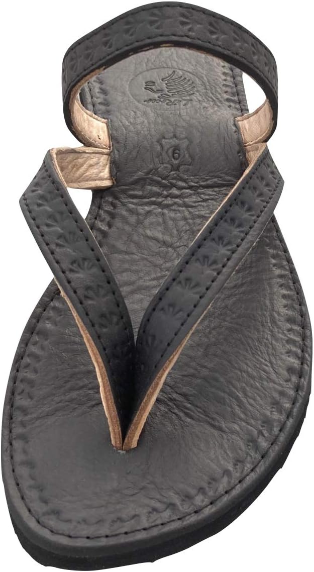 LaRocco Ledersandalen Zehentrenner Echtleder Sandalen 24.a.b. (40, Mattschwarz) 40 Mattschwarz, 40 M