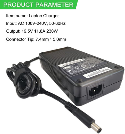 XITAIAN 19.5V 11.8A 230W 7.4 * 5.0mm HSTNN-DA12 Adapter Netzteil Ladegerät Ersatz für HP Omni 27 Eli