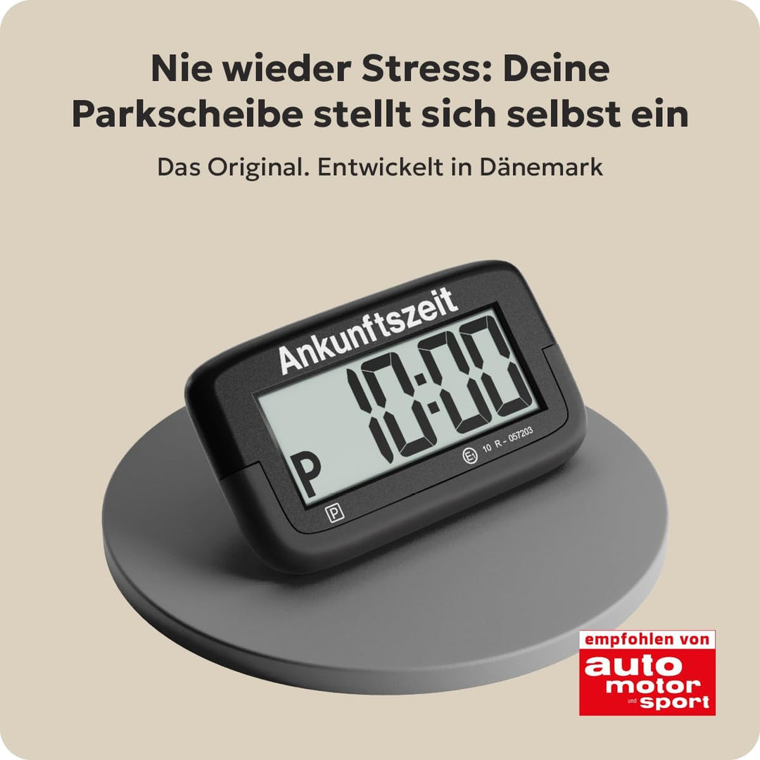 Needit elektronische Parkscheibe Park Micro I die weltweit dünnste automatische Parkscheibe mit KBA-