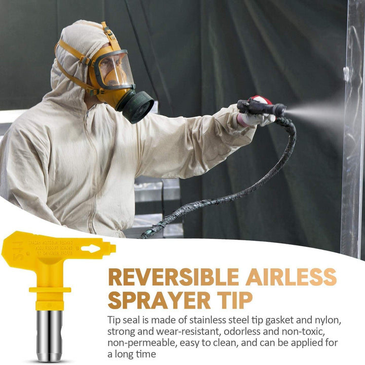 WOOLUCK® 6 Stück Airless Düse mit Spitzendichtung, für Airless Farbsprühsysteme (Typ 211,213,215,217