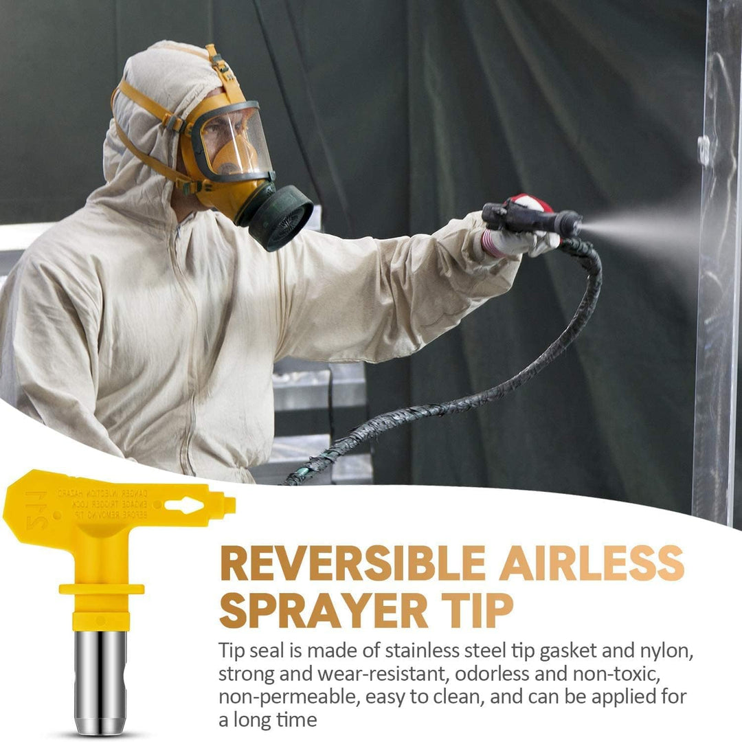 WOOLUCK® 6 Stück Airless Düse mit Spitzendichtung, für Airless Farbsprühsysteme (Typ 617,621,623,625