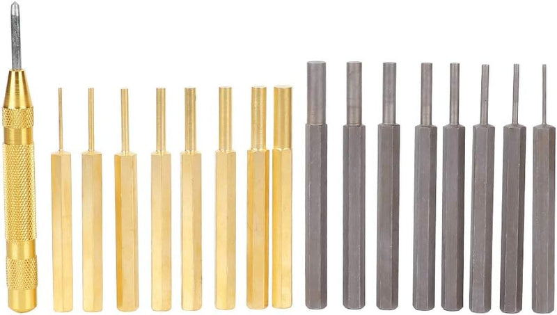 17 stücke Professionelle Durchschlag Werkzeug Kit Splinttreiber Set Kohlenstoffstahl Messing Punch G