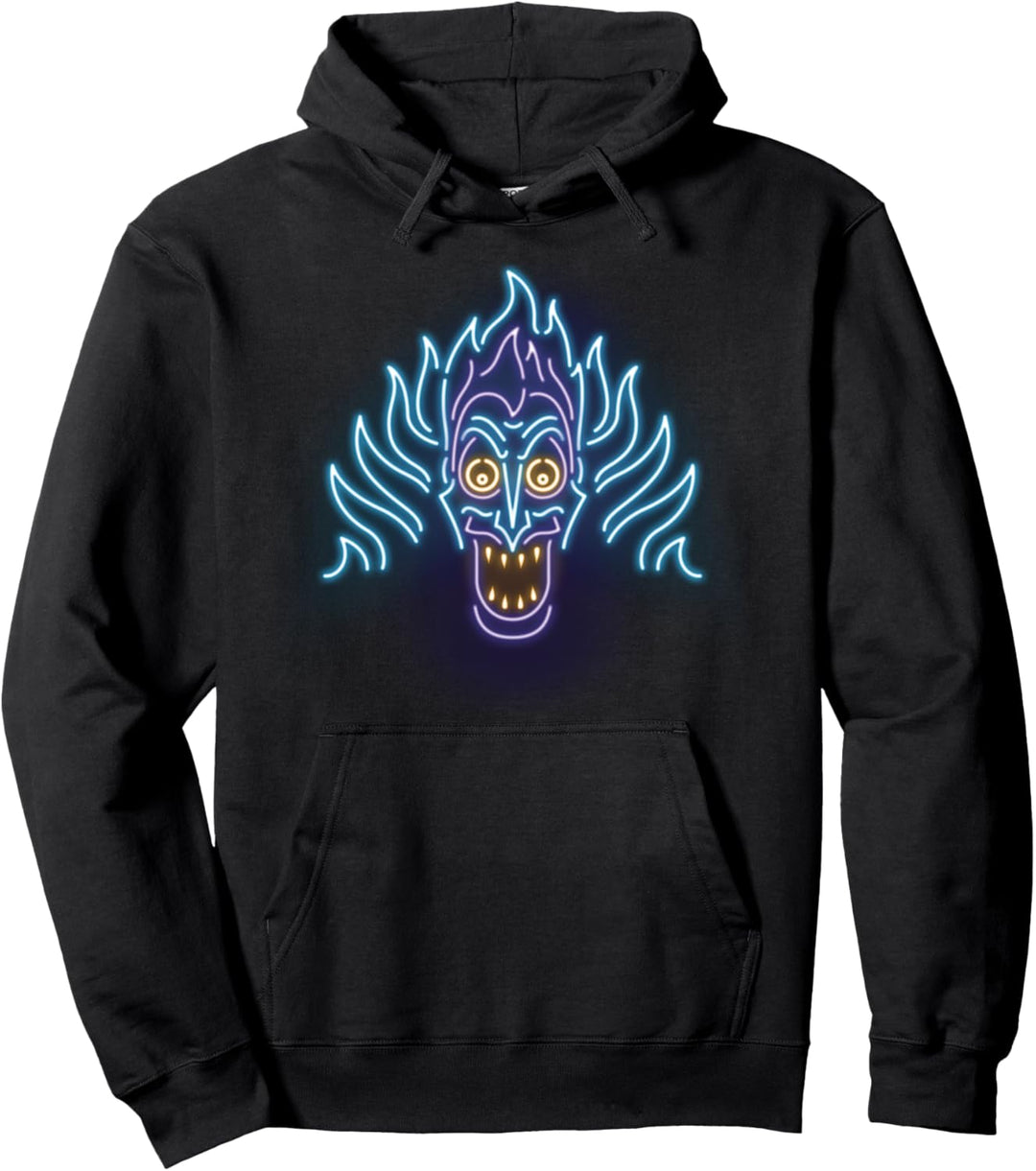 Disney Hercules Neon Hades Head Shot Pullover Hoodie