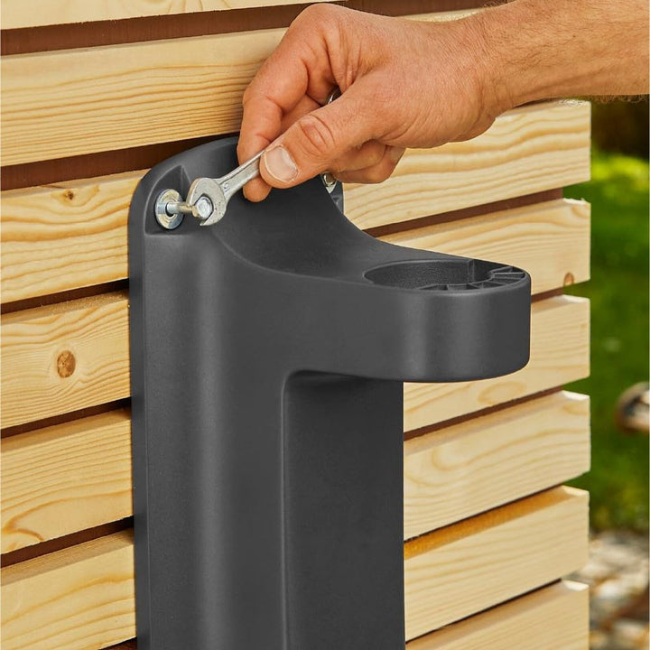 Gardena Wand-Schlauchbox Rollup L (türkis) 30 m: Flexible Bewässerung für grosse Gärten, Schwenkbare