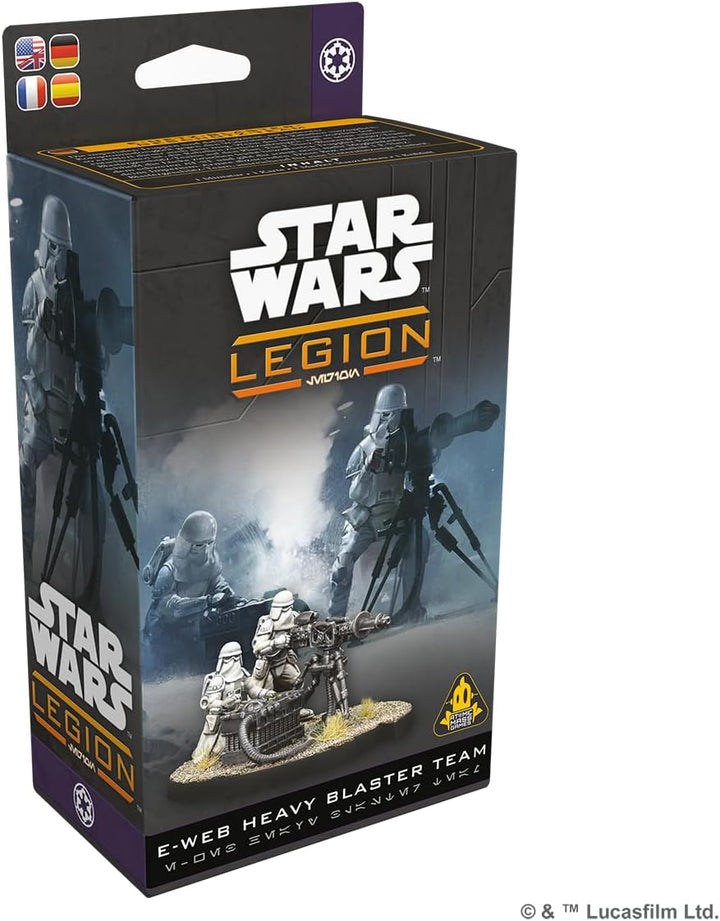 Asmodee, Star Wars: Legion – E-Web Heavy Blaster Team (E-Netz-Blaster-Geschütz-Team), DE-Version, Ta