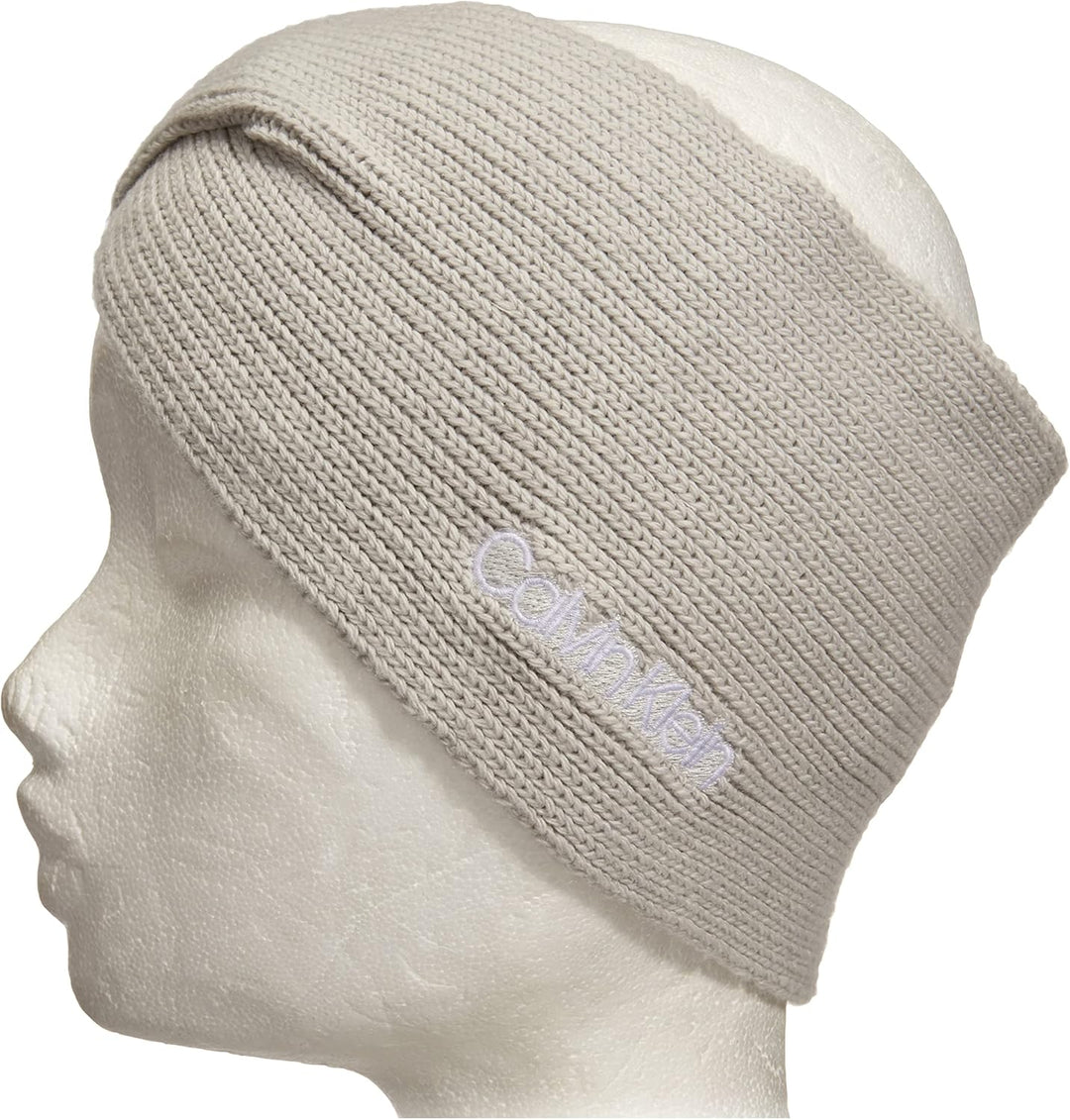 Calvin Klein Jeans Damen Stirnband Essential Knit Headband, Grau (Cement)