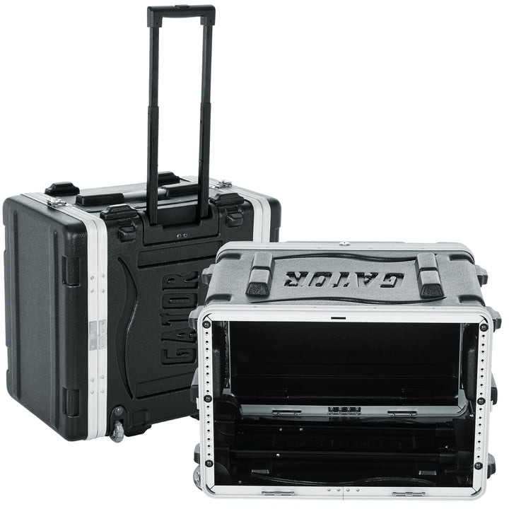 GATOR-Koffer Gestell 19"-Polyethylen GRR 6 U mit Rollen, 6 U