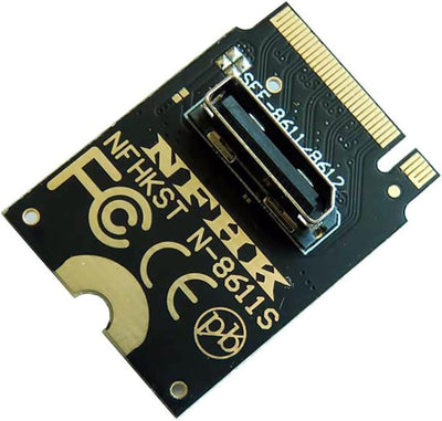 NFHK 2230 PCI-E4.0 M.2 M-Key auf Oculink SFF-8612 SFF-8611 Vertikaler Host-Adapter für NVME U.2 SSD