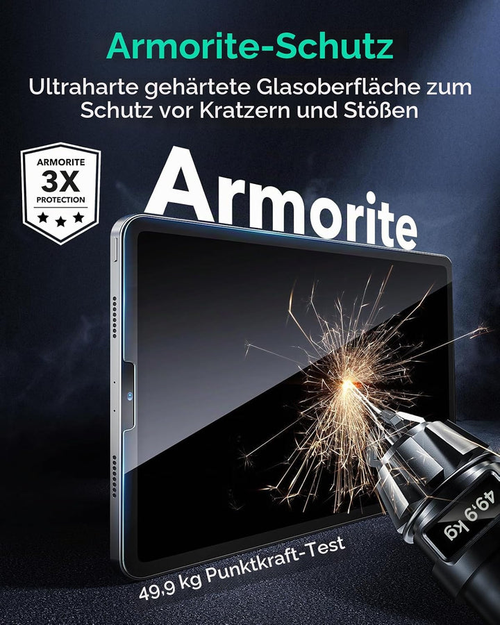 ESR Schutzfolie für iPad Pro 11 Zoll (2022/2021/2020/2018) und iPad Air 5/4 (2022/2020), Gehärtete G