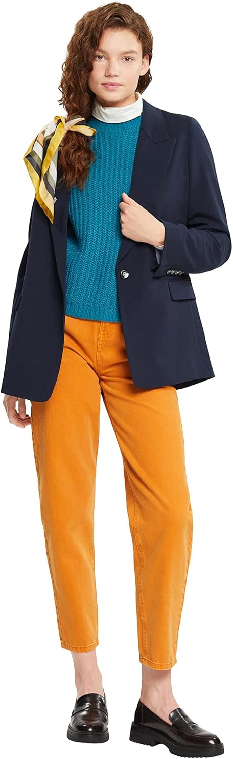 ESPRIT Damen Pullover M 455/Teal Blue, M 455/Teal Blue