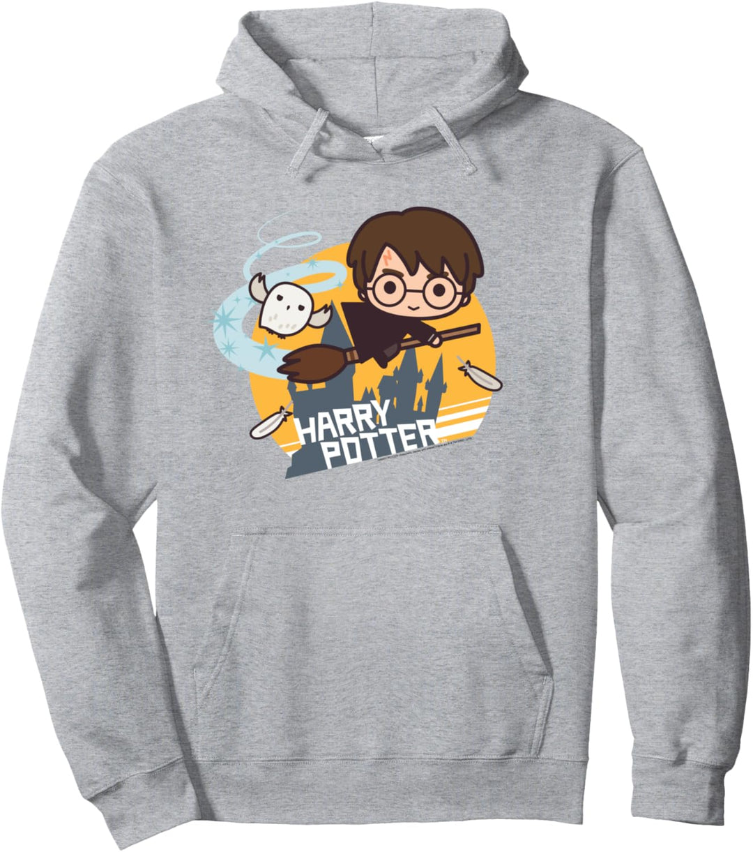 Harry Potter Harry Potter Chibi on Broomstick Pullover Hoodie