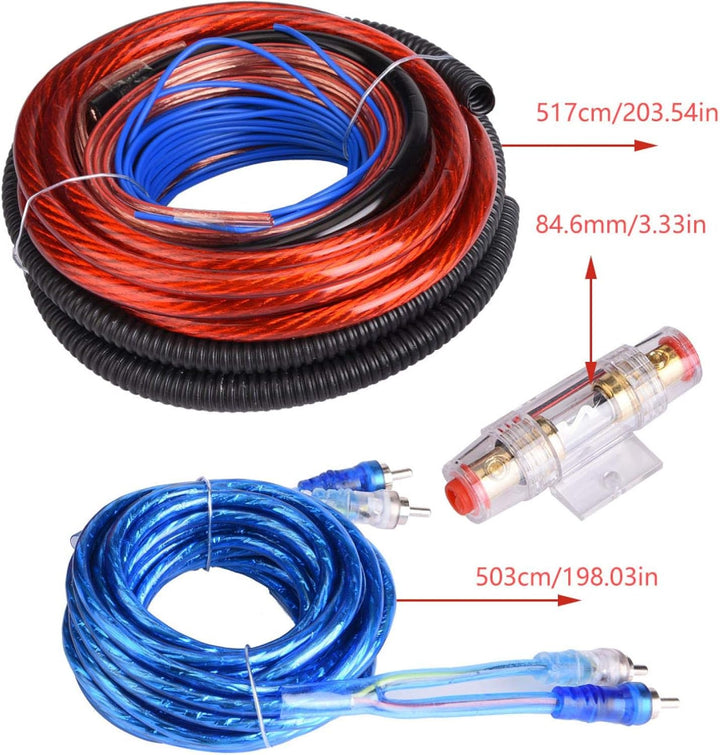 4 Guage 2800W Kabel Zur Installation Des Verstärkerkabels Kabel-Kit Car Audio Subwoofer Verstärker L