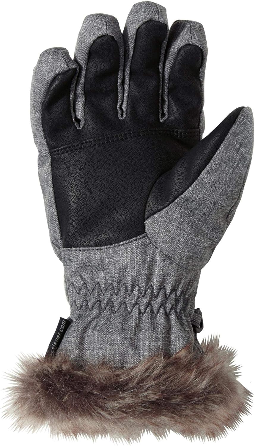 Ziener Mädchen LIM GIRLS glove junior Ski-Handschuhe / Wintersport |warm, atmungsaktiv 5 grey melang