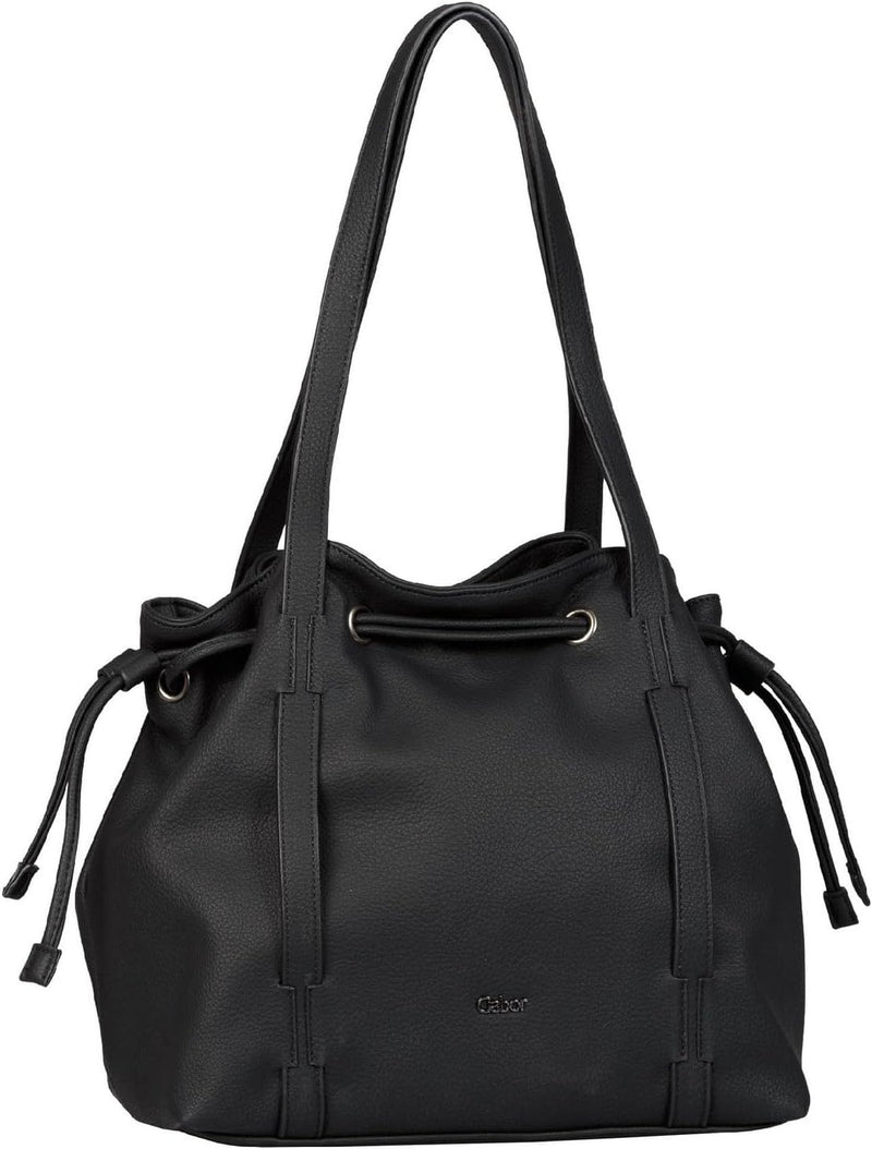 Gabor bags Malu Damen Shopper Umhängetasche Reissverschluss 34 x 18,5 x 29 Schwarz, 34 x 18,5 x 29 S