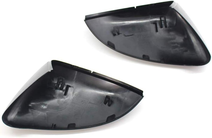 GSRECY Rückspiegel Abdeckkappen Kompatibel mit Golf 7 Mk7 7.5 GTI Gtd R L E-Golf 2013-2017 (Schwarzg